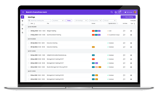 Board Room Preview Mockup